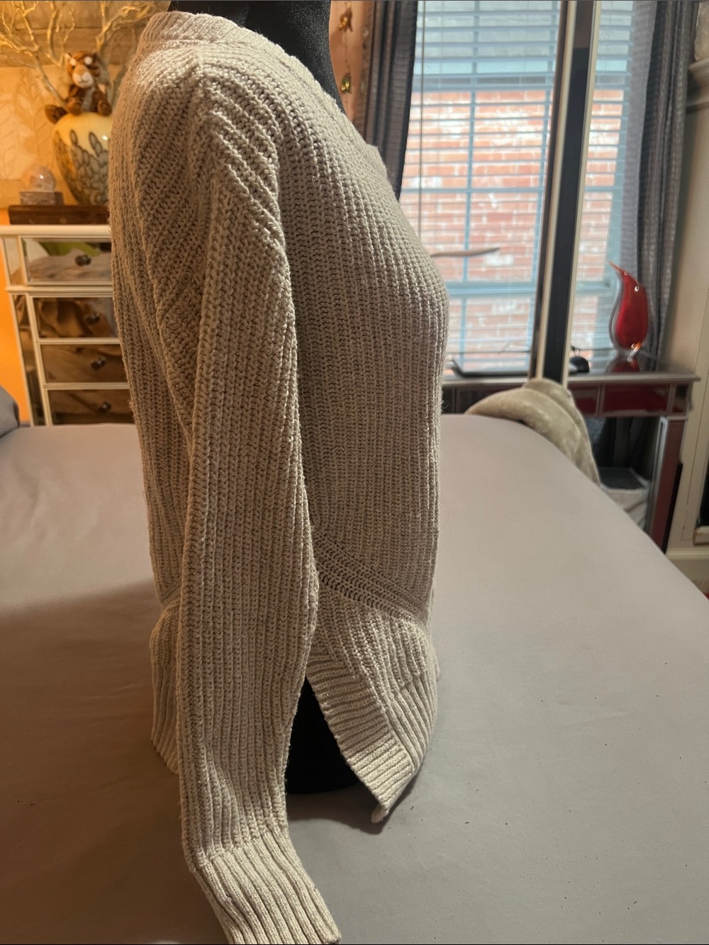 Toms Cream Ribbed Crewneck Sweater - Picture 4 of 9